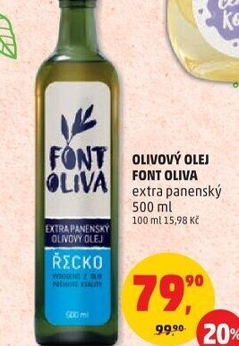 Olivový olej extra panenský Fontoliva