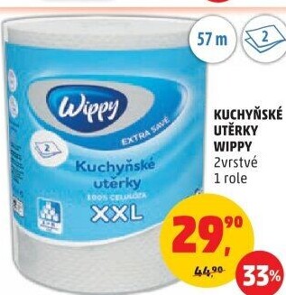 Utěrky kuchyňské 2vrstvé XXL Wippy