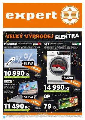 akční leták Expert elektro 3.1.2022-14.1.2022