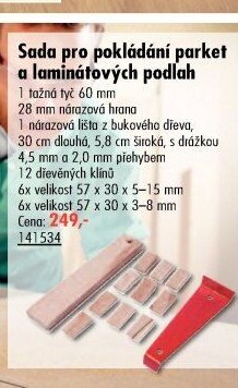 Sada pro pokládání parket a laminátových podlah Conmetall