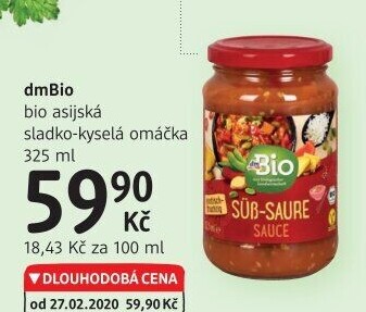 Omáčky dm Bio