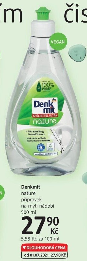 Prostředek na nádobí nature Denkmit