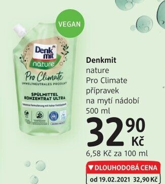 Prostředek na nádobí Pro Climate Denkmit - náplň