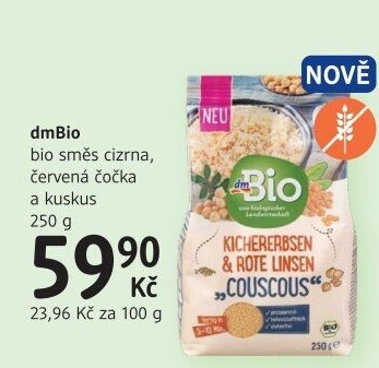 Směs cizrna čočka a kuskus dm Bio