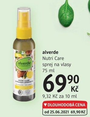 Sprej na vlasy Nutri CareAlverde