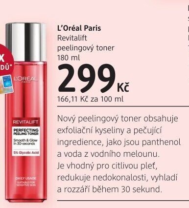 Toner peelingový Revitalift L'