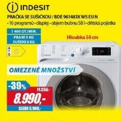 BDE 961483X WS EU N PRAČ.SE SUŠ. INDESIT