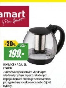 LT7058 KONVICE SKLO 2L ČERNÁ BULB LAMART