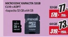 MicroSDHC 32GB CL10 + adpt 854718 MAXELL