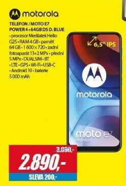 Moto E7 Power 4+64GB DS D. Blue MOTOROLA