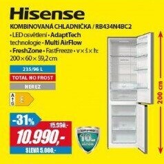 RB434N4BC2 CHLADNIČKA KOMBI HISENSE