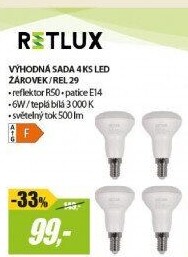 REL 29 LED R50 4x6W E14 WWRETLUX