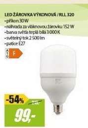 RLL 320 E27 žárovka 30W WWRETLUX