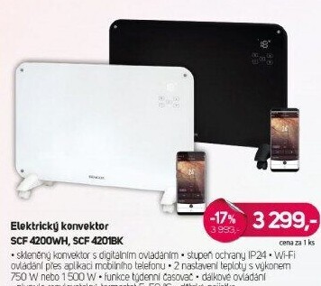 SCF 4200WH elektrický konvektorSENCOR