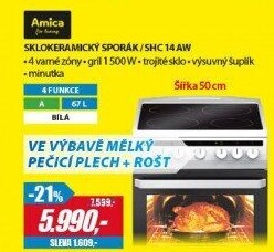 SHC 14AW SPORÁK SKLOKERAMICKÝ AMICA