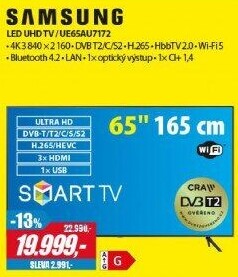 UE65AU7172 LED ULTRA HD LCD TV SAMSUNG