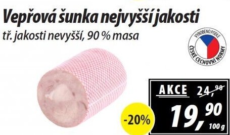 Šunka vepřová nejvyšší jakosti