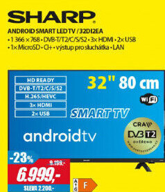 32DI2EA ANDROID FRAMELESS T2/C/S2 SHARP