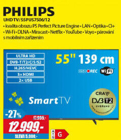 55PUS7506/12LED ULTRA HD TVPHILIPS