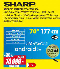 70CL5EA ANDROID SMART UHD LED TVSHARP