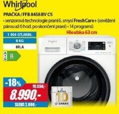FFB 8458 BV CS PRAČKAWHIRLPOOL