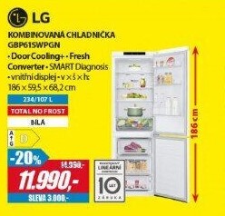 GBP61SWPGN CHLADNIČKA KOMBILG