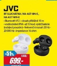 HA-A5T-BN-E BLUETOOTH SLUCH. DO UŠÍ JVC