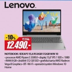 IDEAP3 15,6 R5 8GB 512GB WIN 10 LENOVO
