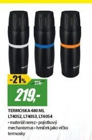 LT4052 TERMOSKA 480 ČERNÁ/BÍL CUP LAMART