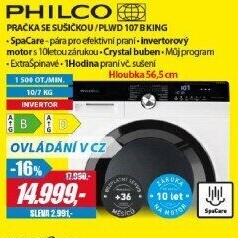 PLWD 107 BKING Pračka se sušičkou PHILCO