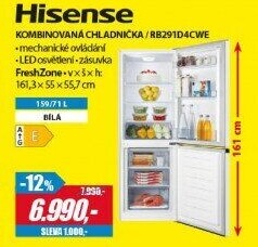 RB291D4CWE CHLADNIČKA KOMBI HISENSE