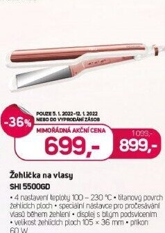 SHI 5500GD žehlička na vlasy SENCOR