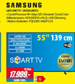UE55AU8072 LED ULTRA HD LCD TV SAMSUNG