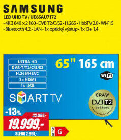 UE65AU7172 LED ULTRA HD LCD TV SAMSUNG