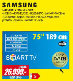 UE75TU7092 LED ULTRA HD LCD TV SAMSUNG