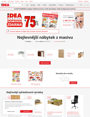 akční leták IDEA nábytek 11.1.2022-17.1.2022
