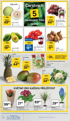 akční leták Tesco 12.1.2022-18.1.2022