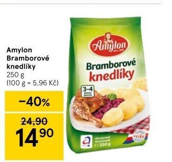 Bramborové knedlíky v prášku Amylon