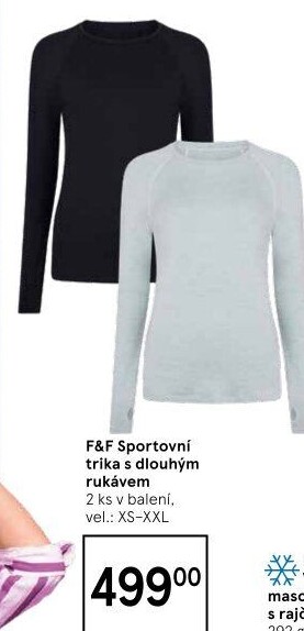 Dámské tričko s dlouhým rukávem F&amp