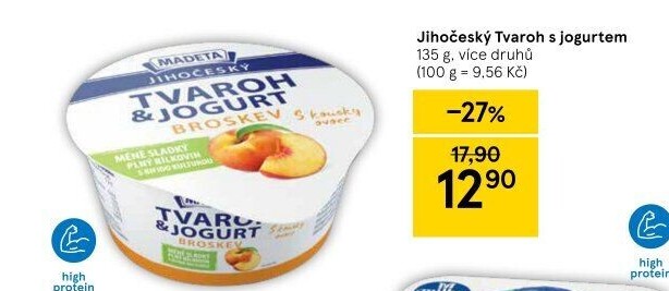 Dezert tvaroh s jogurtem jihočeský Madeta