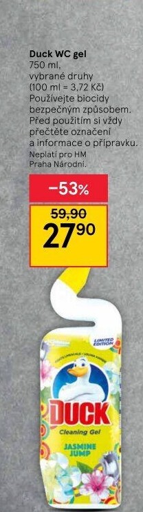 Gelový čistič WC Duck