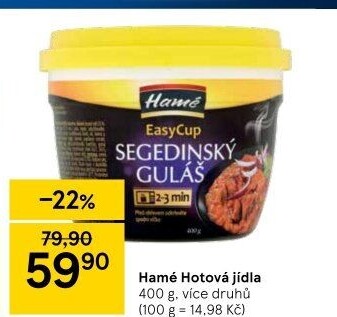 Hotová jídla Snadno a rychle Hamé