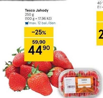 Jahody Tesco