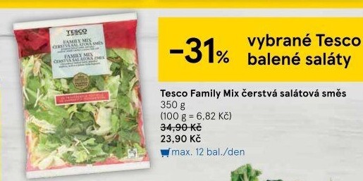 Salát Family mix Tesco