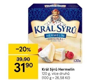 Sýr Hermelín Král sýrů