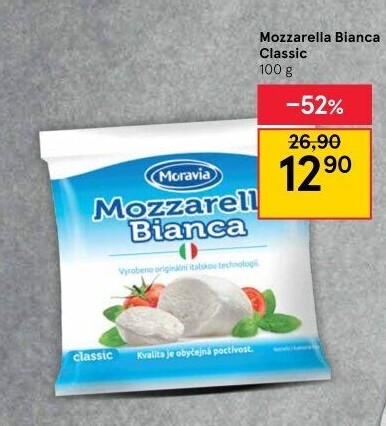 Sýr Mozzarella Bianca Moravia
