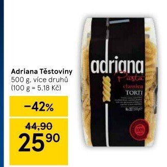 Těstoviny semolinové Adriana