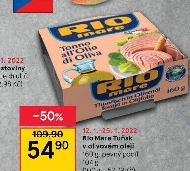 Tuňák v oleji Rio Mare