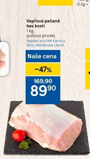 Vepřová pečeně bez kosti