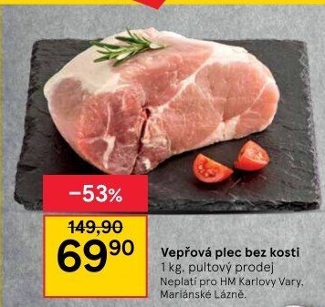 Vepřová plec bez kosti